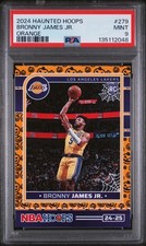 PSA 9 - BRONNY JAMES JR RC #279 - ORANGE - 2024 PANINI HAUNTED HOOPS - POP 3