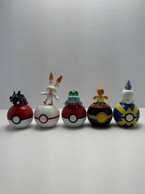5 Pokémon Mega Construx Figure Litten, Scorbunny, Bulbasaur, Charmander, Litwick