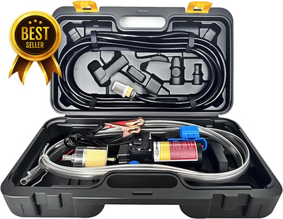 12V Fuel Transfer Pump Set,Gasoline Transfer Pump Moves 85 Gallons of Gas or Die