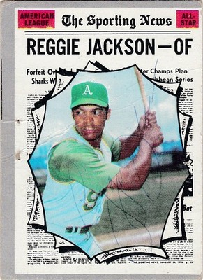 1970 Topps R. Jackson 2nd Yr. (AS) signed.OAK A's Auto.JSA 10 Autograph Card