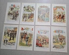 Vintage U.S. Military Uniform History Prints Lot Spanish American Civil War 8pc