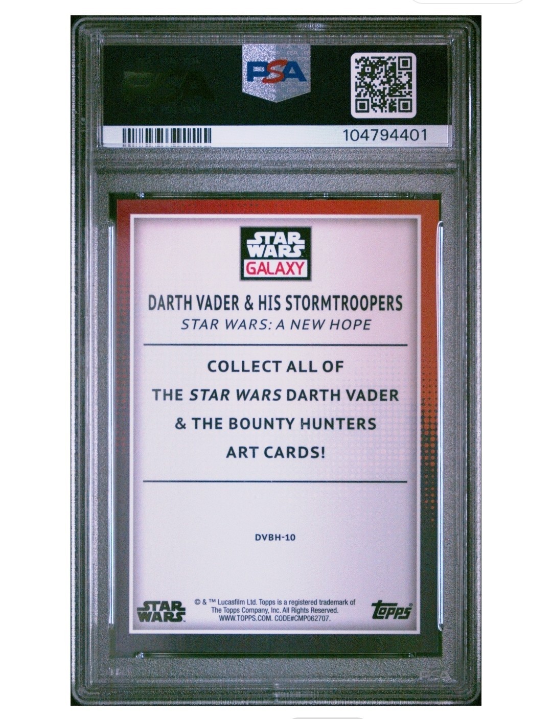 Darth Vader & His Stormtroopers - 2023 Topps Chrome Star Wars Galaxy /25 PSA 10 view 2