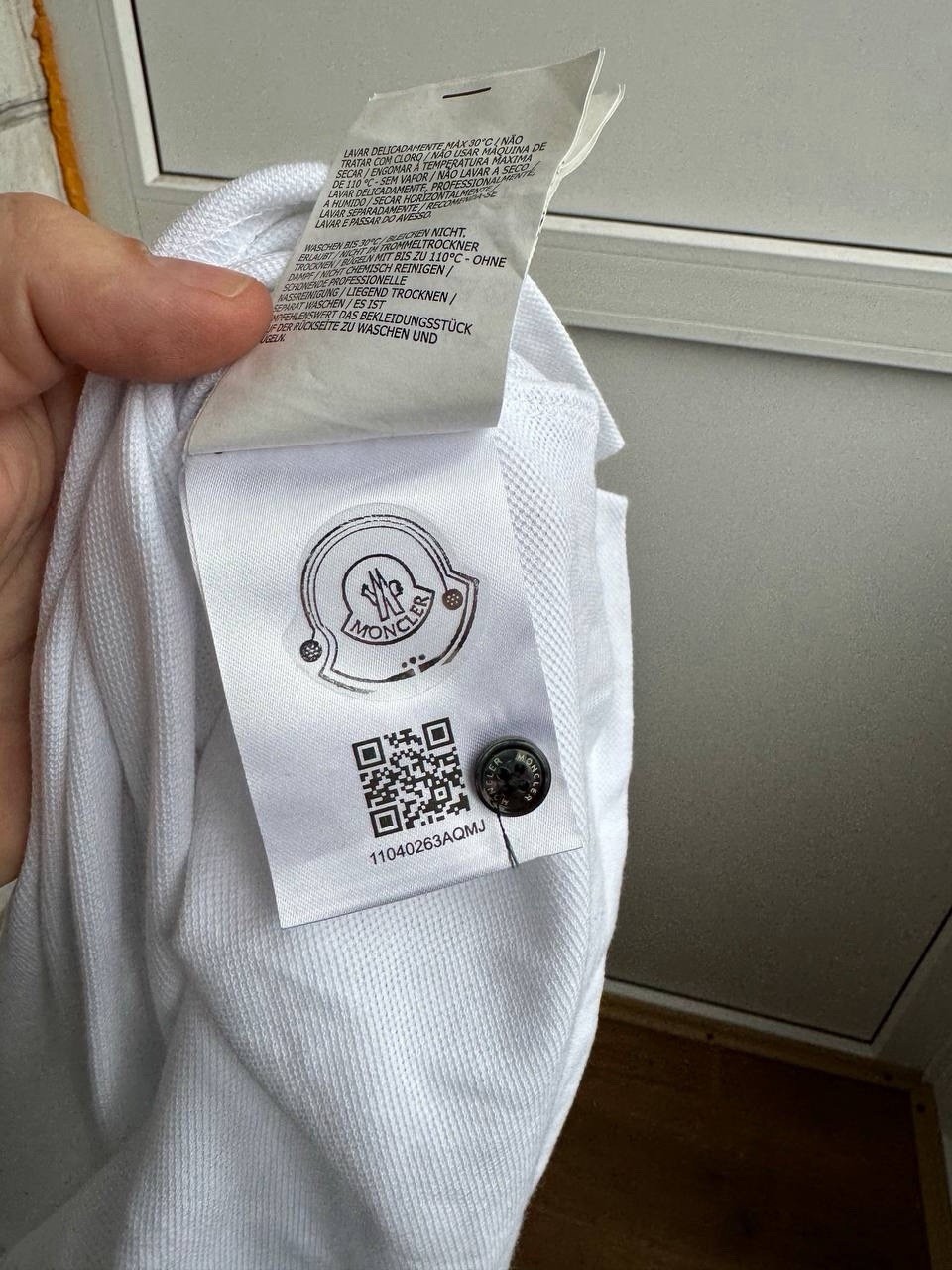 Moncler Polo Classic Short Polo White Size XL thumbnail 5