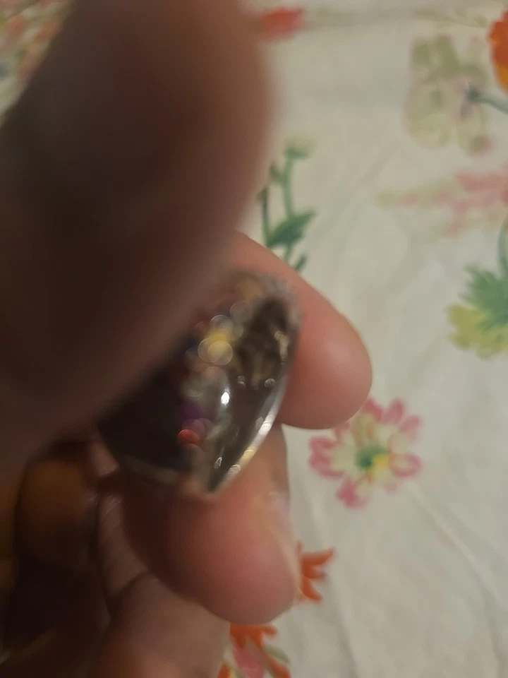 EFFY Splash 925 Sterling Silver Multi-Color Sapphire Pavé Band Ring Size 7 - Image 4 of 4