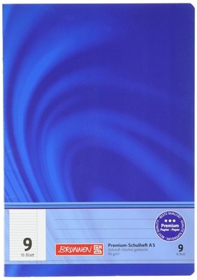 Brunnen 104570902 Exercise book A5 Vivendi (16 sheets, lined, with border)