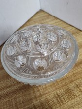 Flower Frog Glass Clear 16 Hole Flower Arrangement Grandma Core Vintage