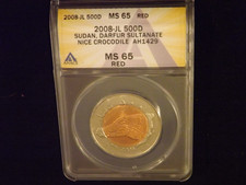 2008-JL   500 D   Sudan Darfur Sultanate      ANACS  MS 66