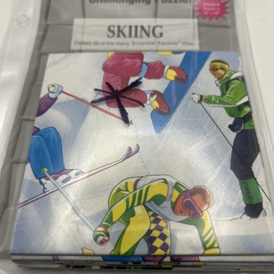B Dazzle Skiing Scramble Squares 9 Piece Puzzle