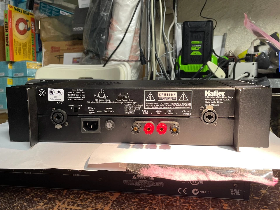 Hafler P1500 Trans-Nova Pro Power Amp Amplifier -tested 08/04/2025 - Image 2 of 4