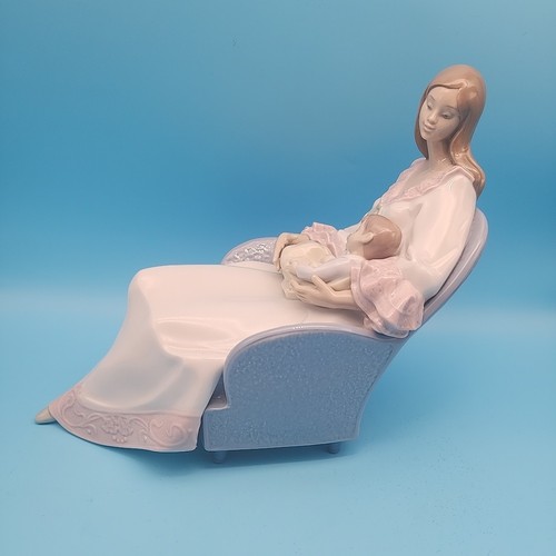 Vintage 1997 Lladro Figurine My Little Treasure Mother & Baby #6503, Spain - Imagen 2 de 7