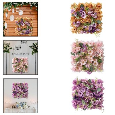 Künstliche Blumen-Wandpaneel, Wandblumen-Hintergrund für
