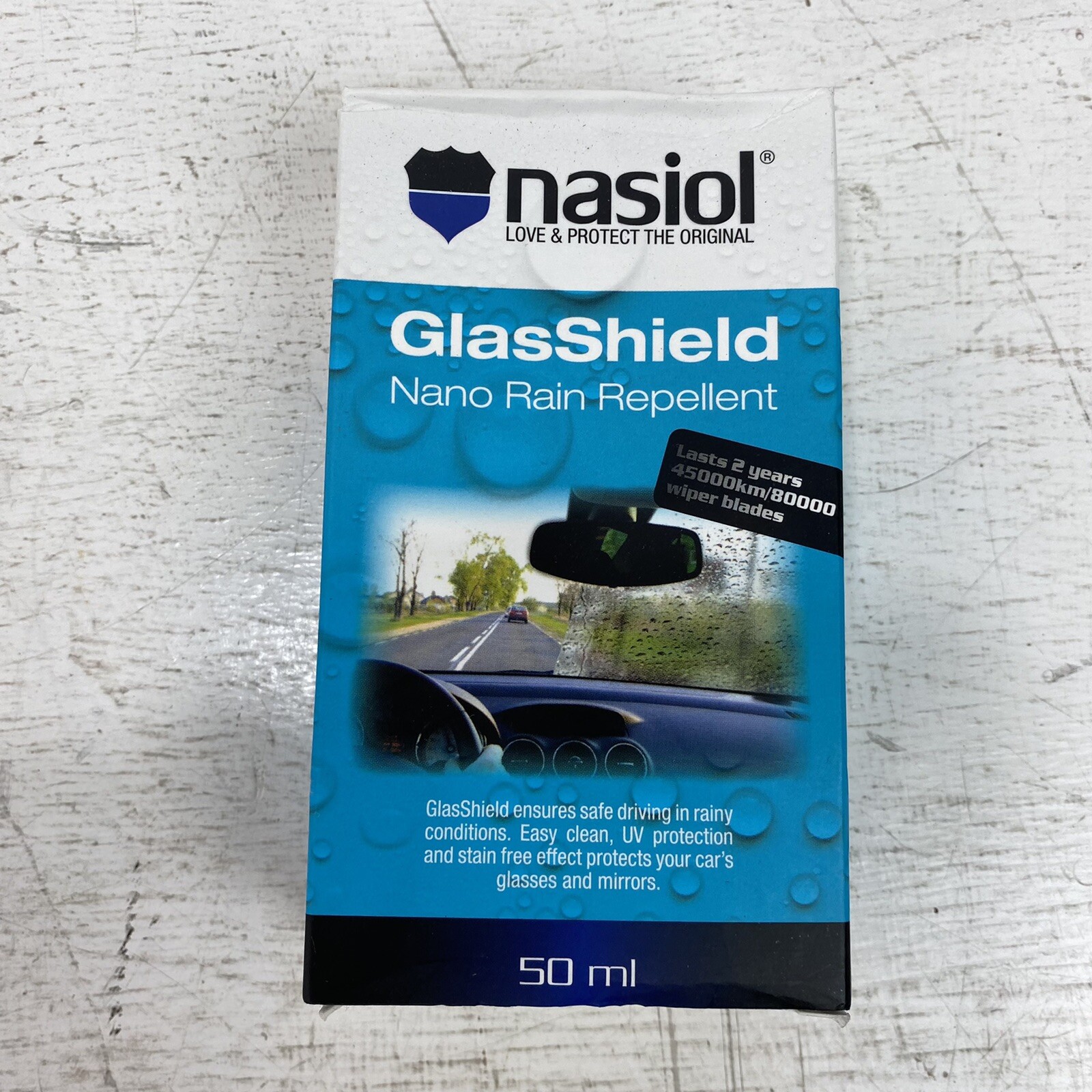 Nasiol Glasshield Nano Rain Repellent Spray for Car Windshields 50 ml