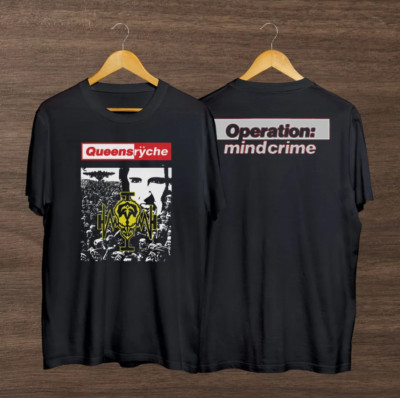 1988 Queensryche Operation Mindcrime T-Shirt   Vintage Heavyweight Classic Men's