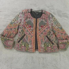 Anthropologie Hemant Nandita Womens Small Multi Quilted Studded Embroidered Boho