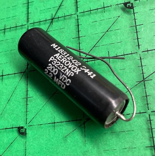 Mallory Axial Film Capacitor 2.2uf 200v Metallized Paper Audio M18312/02-0441 - Picture 2 of 2