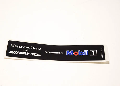 NEU MERCEDES-BENZ MOBIL1 OIL AMG STICKER DECAL A0045849438 ORIGINAL - Bild 1 von 11