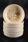 Vintage Lenox Temper-Ware Merriment Set of 4 Cereal Soup Bowls 6"