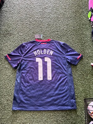 Nike USA Men's Away Jersey 2010 Legend Holden #11 - Obsidian/White