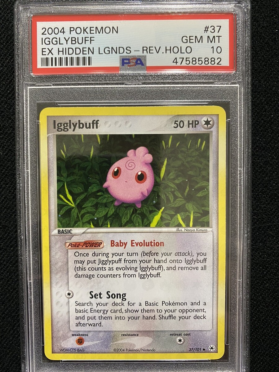 2004 Pokemon EX Hidden Legends Igglybuff Reverse Holo 37/101 2004 Pokemon EX Hidden Legends Igglybuff Reverse Holo 37/101