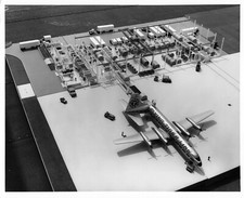 Flying Tiger Cargo Airline 1961 Press Photo Canadair CL-44 Model Plant a*P175c