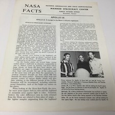 Vintage NASA FACTS Apollo 16 voyage to the Moon booklet 1972