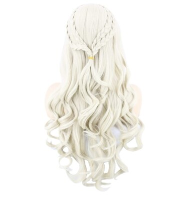 Topcosplay Womens Wigs Blonde Long Curly Wig Cosplay Halloween