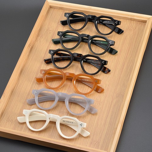 Luxury Thick Acetate Eyeglass Frames Retro Full Rim Glasses for Women men Unisex - Picture 7 of 26