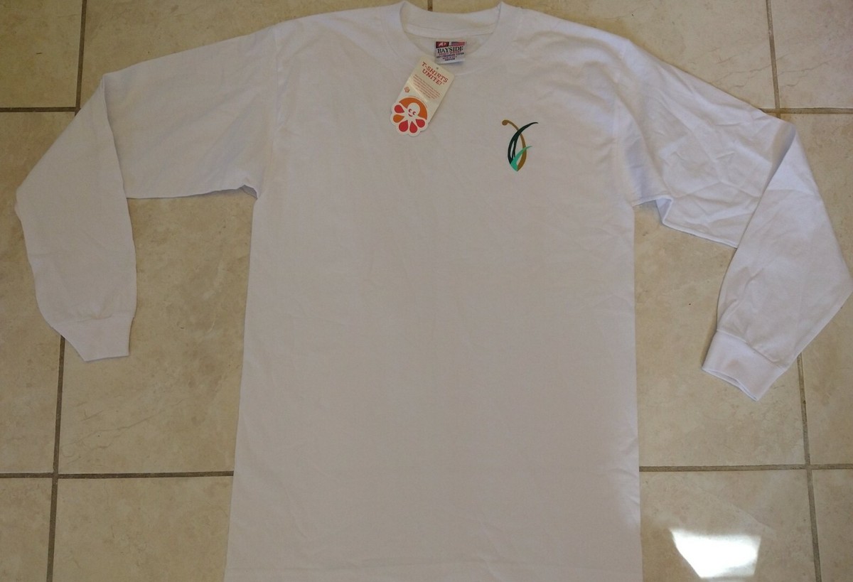 Bayside vintage Men' Heavyweight 100% Cotton Full Cut Long Sleeve