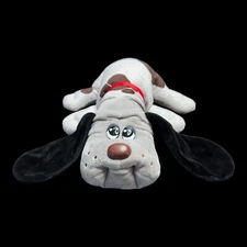Pound Puppies Classic 2019 Clean Gray With Brown Spots Soft Name Tag 18”