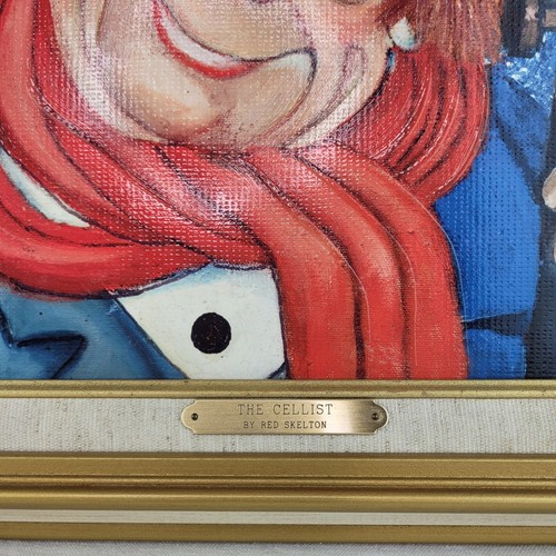 Red Skelton The Cellist Clown Canvas Lithograph Limited Edition 215 / 2500 COA - Picture 11 of 21