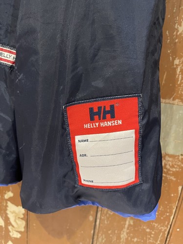 Helly Hansen Jacket Coat Blue Mix Men's Size Large Pockets Full Zip Logo Hood - Picture 15 of 24