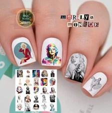 Marilyn Monroe Waterslide Nail Art Decals Set Of 50 Instructions & Bonus