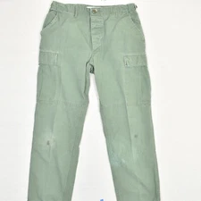Propper Men's Cargo Pants Straight Cotton Green Size M Trouser Combat Stained
