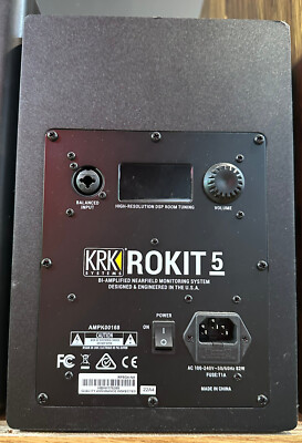 PAIR - KRK RP5 Rokit 5 G4 Professional 5'' Powered Studio Monitor Black (RP5G4)