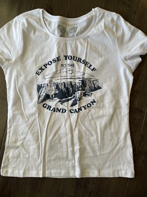 expose uourself to the grand canyon womens t shirt size m Organic