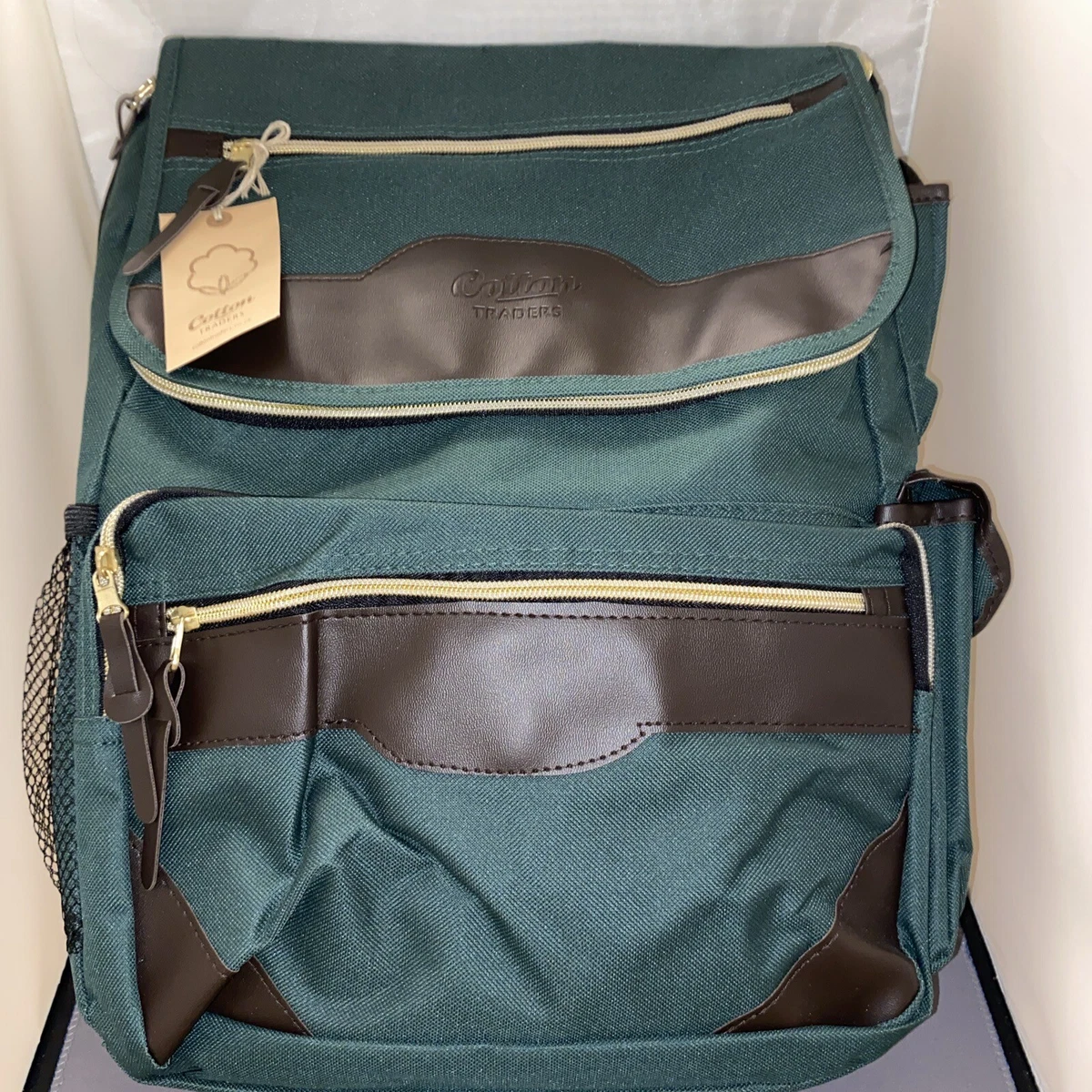 Cotton Traders Forest Green Rucksack, Backpack Brand New With Tags