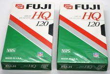 FUJI HIGH QUALITY HG T-120 Blank VHS Video Tape Camcorder or VCR 6 hours Qty 2