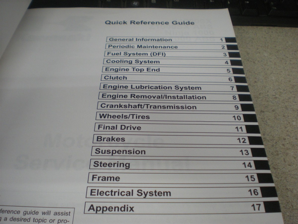 OEM Kawasaki Service Manual 2011 ZX1000 99924-1442-31 | eBay