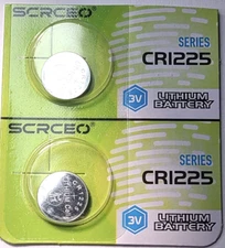 CR1225 2PK 3V LITHIUM (GREAT EXP 12/29) DL1225 ECR1225 5020LC FREE SHIPPING