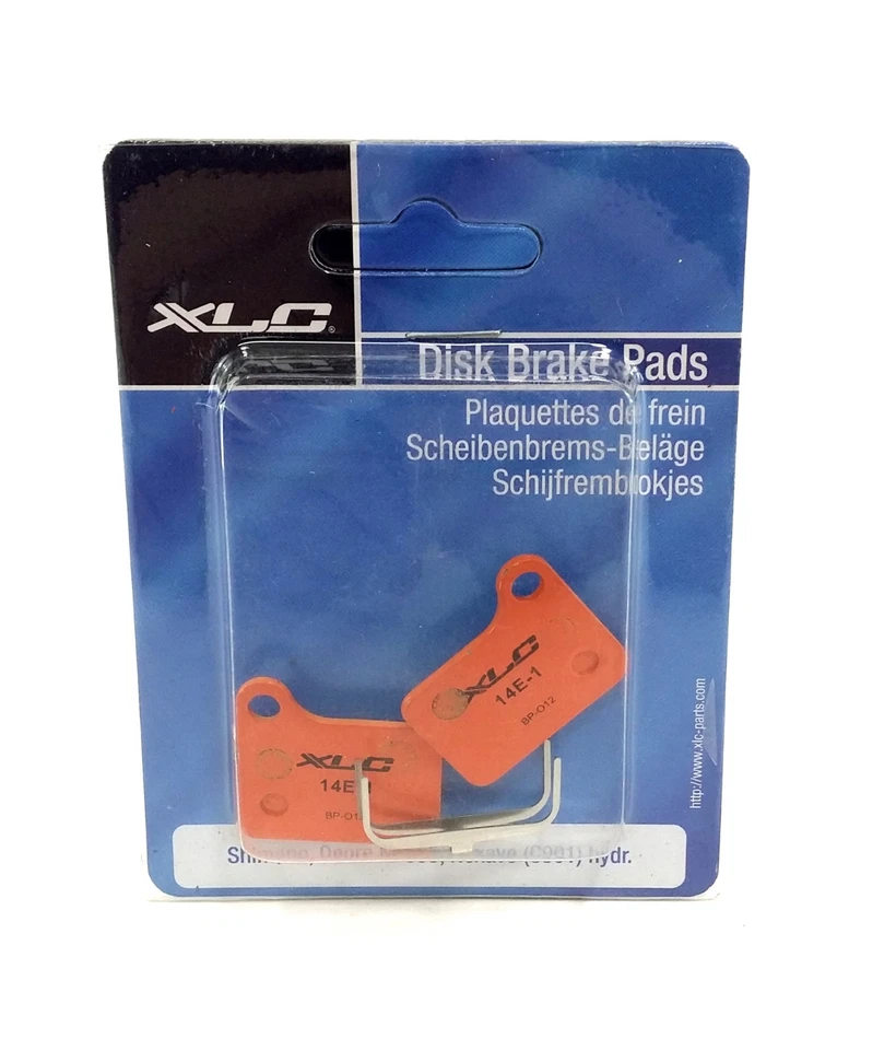 Pastillas de freno de disco XLC 14E-1 para Shimano Deore M-555 y Nexave C901 Foto 2 de 4