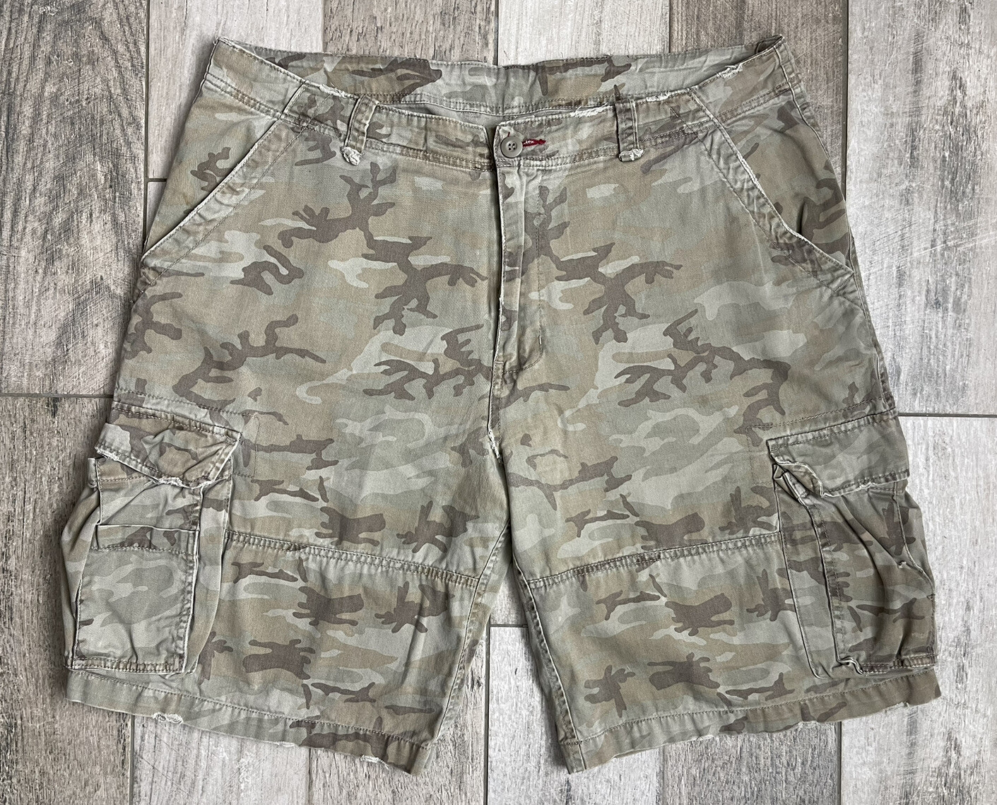 No Boundaries Vintage Camouflage Cargo Shorts Mens 38… Gem