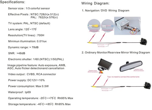 Rear view camera for Ford F-Series Backup Camera for Ford Flex and Sport Track - Picture 5 of 6