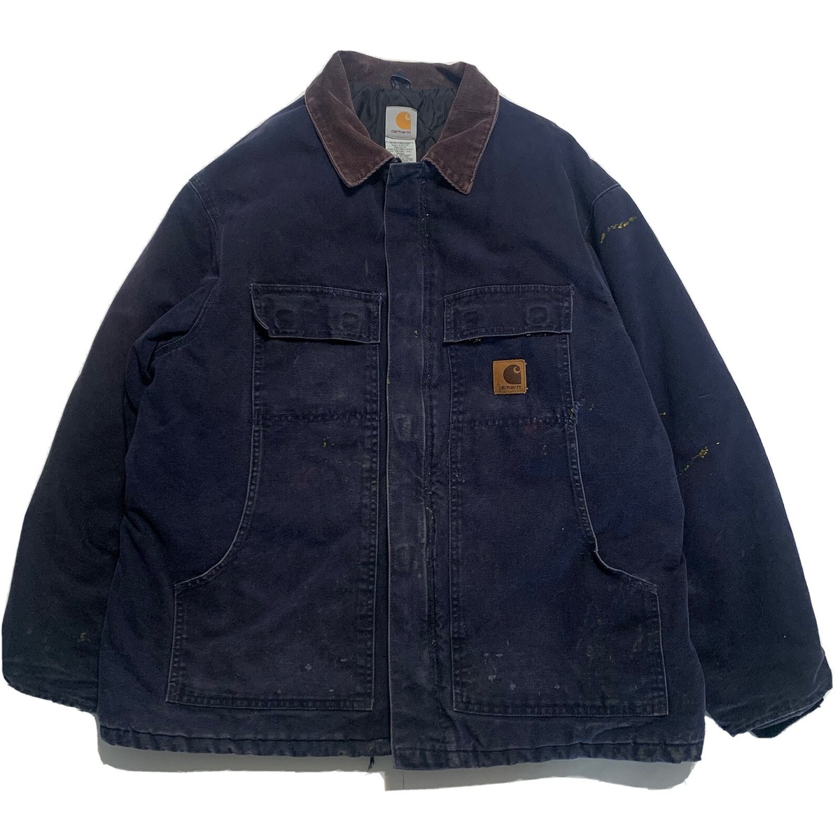 Vintage Carhartt Chore Jacket Navy Blue Mens Size XL C26 MDT Vintage Carhartt Chore Jacket Navy Blue Mens Size XL C26 MDT