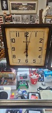 VINTAGE 1930' BULOVA ELECTRIC CLOCK ST-1 CLOCK 5TH AVE NYC RETRO FITTED TO WORK 