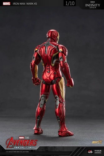 ZD Toys Marvel Avengers 1/10 Iron Man MK45 Action Figure Set - Picture 7 of 10