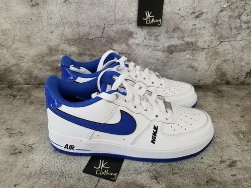 Nike Air Force 1 Low LV8 White Game Royal (GS) DO3809-100 Size 6Y (Women's 7.5) | eBay
