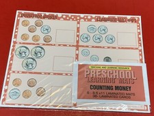 Counting Money - Set of 6 Learning Mats / Cards - Laminated Activity