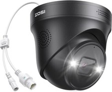 ZOSI 8MP 4K PoE Security Dome IP Camera Waterproof Work with 4K PoE NVR Add-on