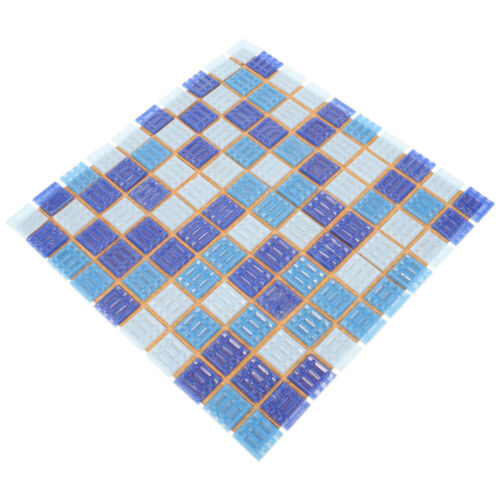  1 foglio piastrelle mosaico, piastrelle mosaico quadrate, piastrelle piscina, - Foto 1 di 12