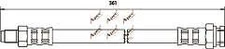 APEC HOS3336 FRONT BRAKE HOSE FOR SKODA VW SAME DAY DISPATCH